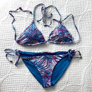 Victoria’s Secret Swim zebra patterned bikini